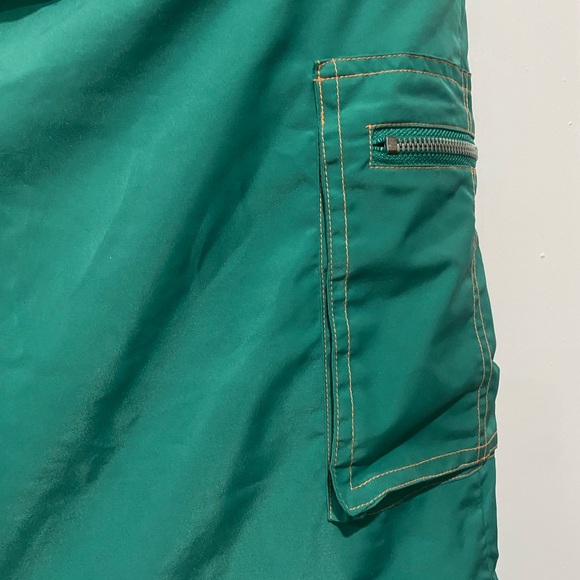 dELiA*s Green Maxi Skirt Removable zip layers size medium polyester belt loop - Picture 9 of 13
